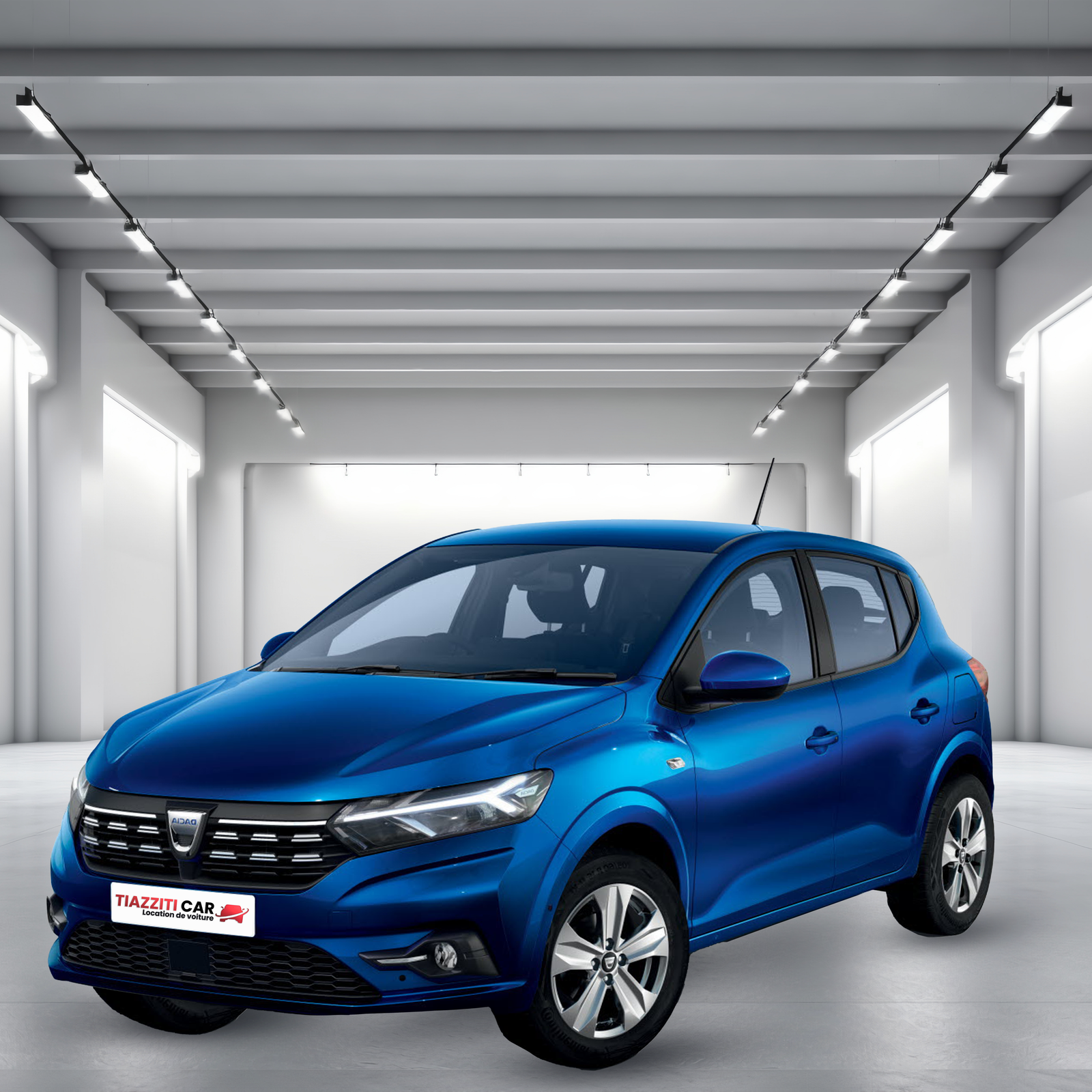 DACIA SANDERO 2022 avec climatisation ( Franchise : 5.000,00 DH )